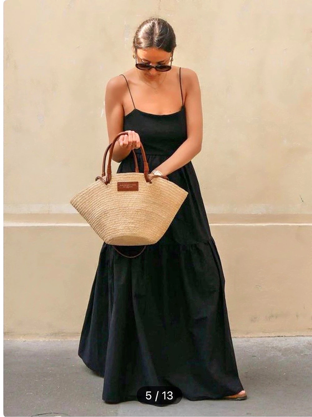 Commense Black Maxi Dress